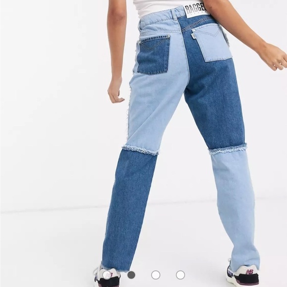 𝅺THE Ragged Priest Mom Jeans In Quarter Panel Denim Mix Mom Jeans 28 2-4 S - Picture 3 of 11